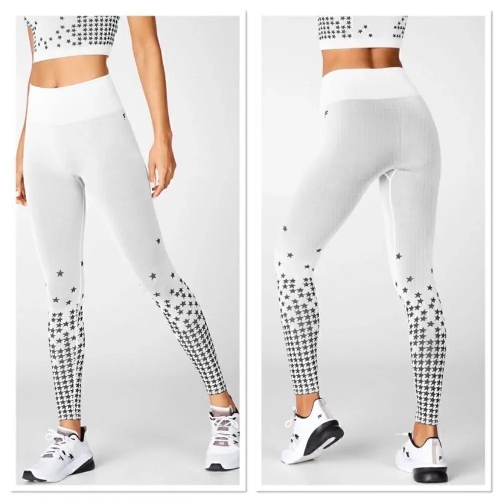 Fabletics High-Waisted Seamless Star Leggings Size XS